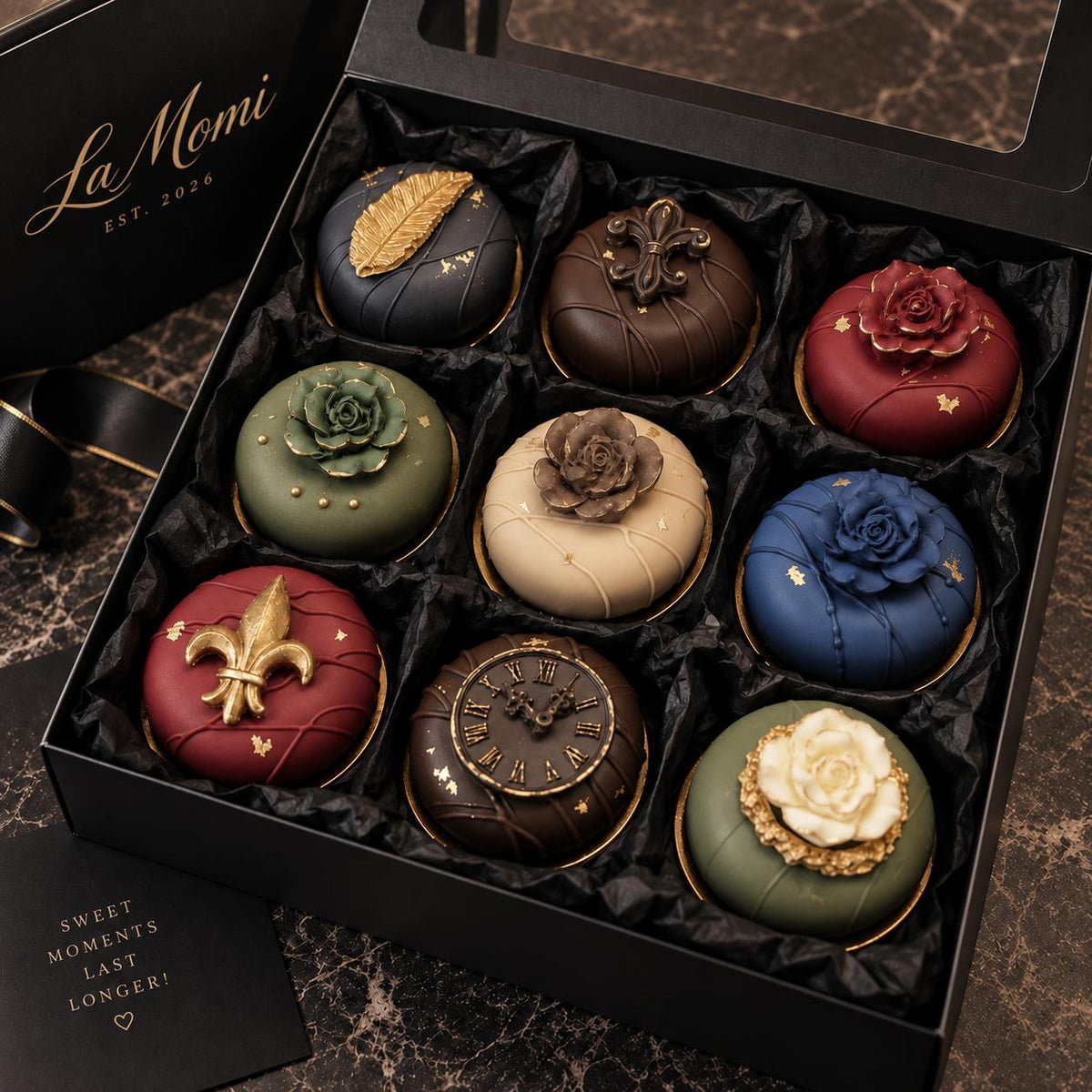 Box of 9 – LaMomi Handcrafted Cakes